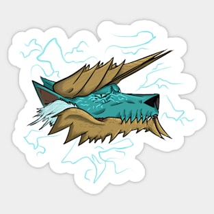 Lightning Zinogre Headshot Sticker